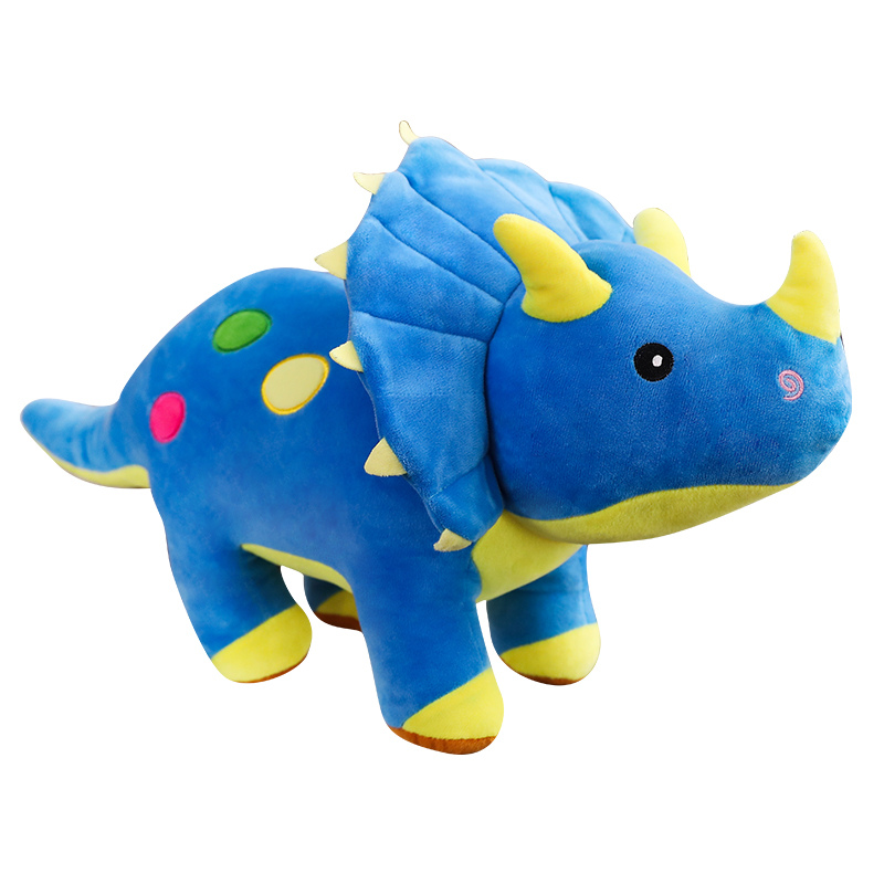 Creative Big Plush Soft Triceratops Stegosaurus ของเล่นตุ๊กตาไดโนเสาร์ตุ๊กตาของเล่นเด็กไดโนเสาร์ของเล่นของขวัญวันเกิด