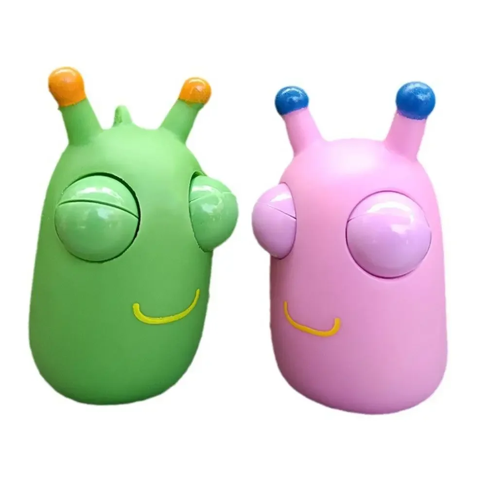 Creative Funny Eyeball Burst Squeeze ของเล่นสีเขียว Caterpillar Pinch ของเล่นเด็กผู้ใหญ่ความเครียดบรรเทา Fidget ของเล่นตุ๊กตาแพนด้าของเล่น