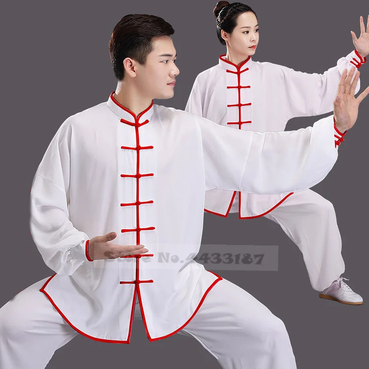 เสื้อผ้าหลวมจีนแบบดั้งเดิม Tang ชุด Kung Fu เสื้อผ้า Retro Oriental Unisex Tai Chi Elastic เอวเหนียว Loungewear 3XL