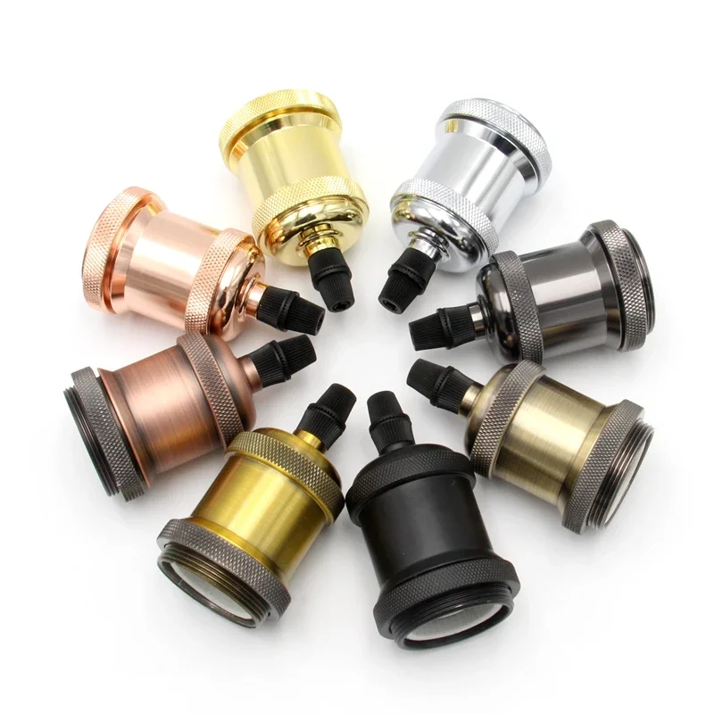 Vintage Lampenfassung Edison Schraube Lampenfassung E27 Glühbirnensockel DIY Lichtsockel mit Ring