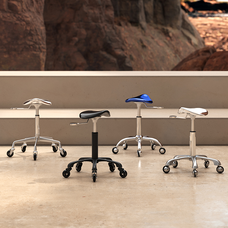 2025 アップグレード人間工学に基づいた理髪スツール、サイレントホイール油圧リフト理髪椅子、ホームサロン/理髪店/ネイルスタジオ用