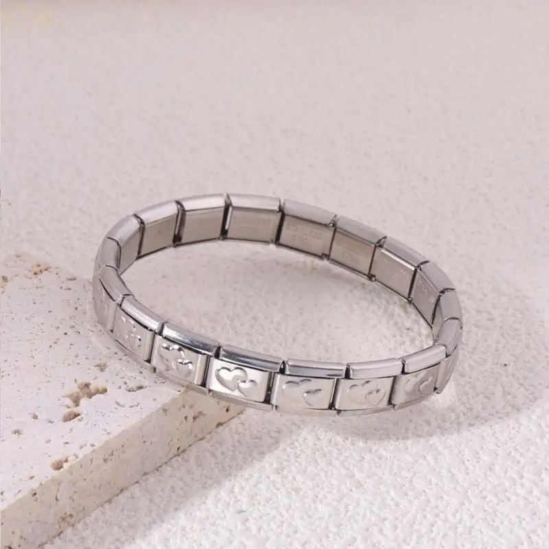 573b Elegan Pesona Italia Kerajinan Gelang Set untuk Penggemar Kerajinan Stainless Steel