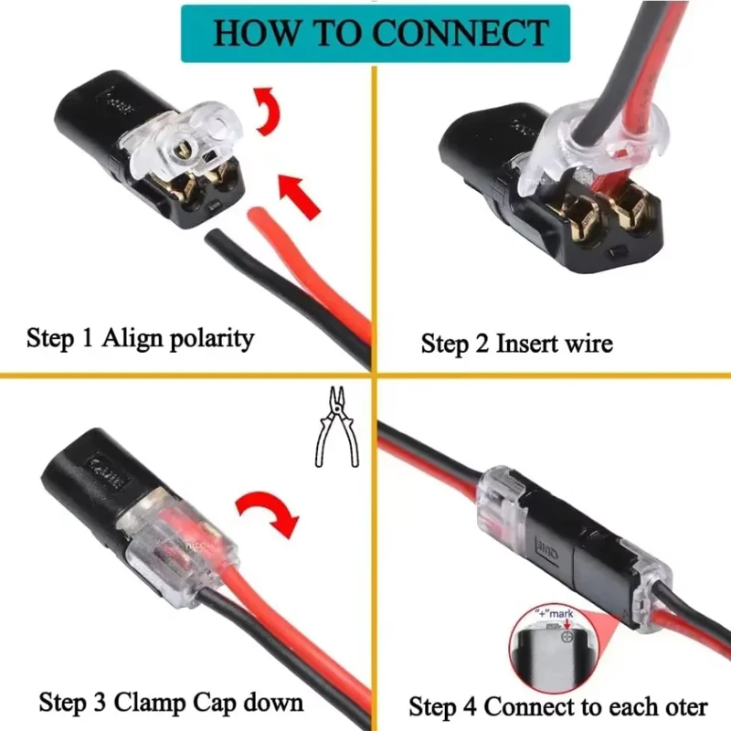 Plugue de 2 pinos à prova d'água, conector elétrico, cabo de fio de carro, conector elétrico automotivo, conexão terminal de tira
