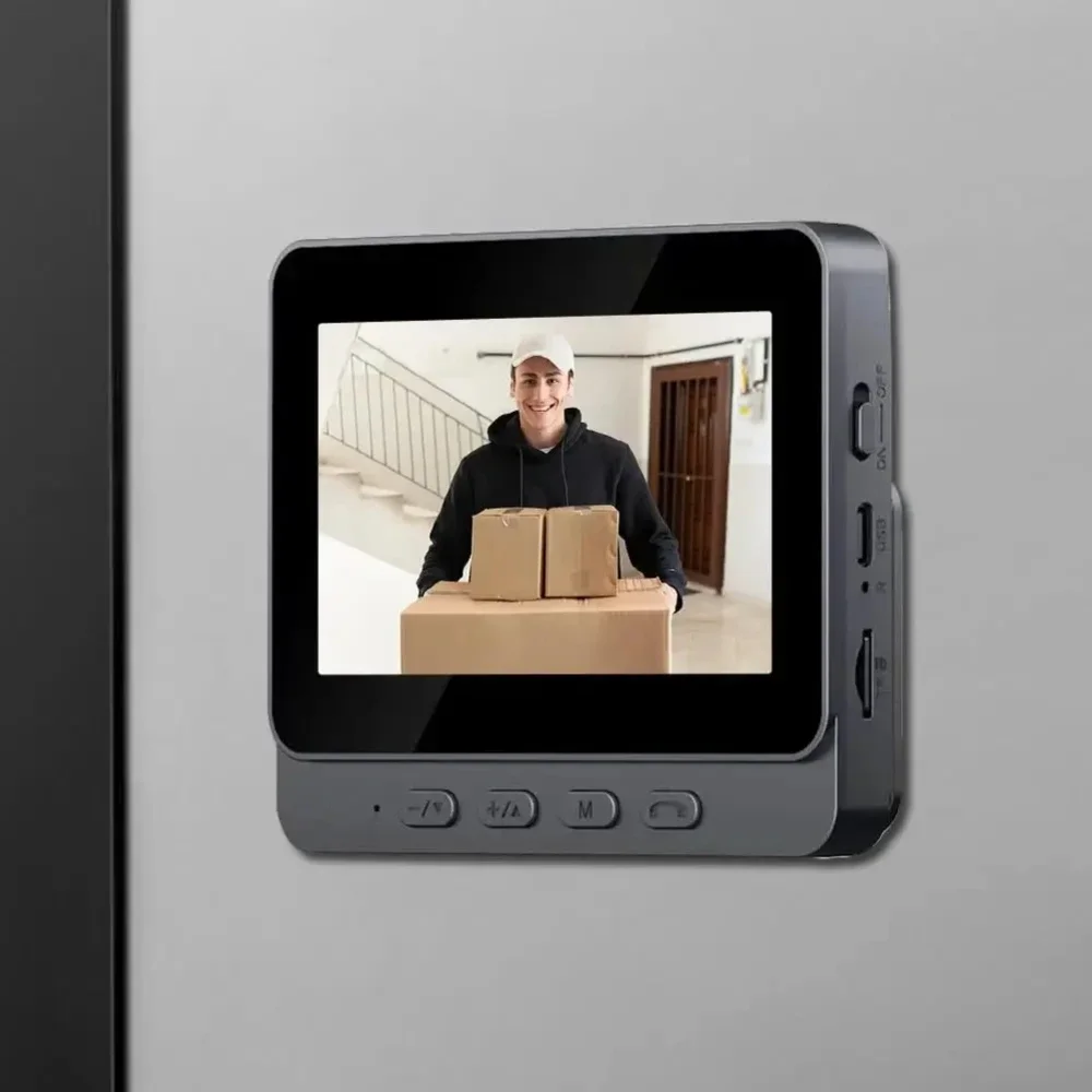Sonnette Audio vidéo WiFi intelligente M10 1080P, avec écran IPS de 4.3 pouces, vision nocturne infrarouge, caméra pour appartement familial