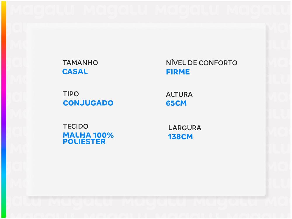 Cama Box Casal Reconflex Conjugada de Mola