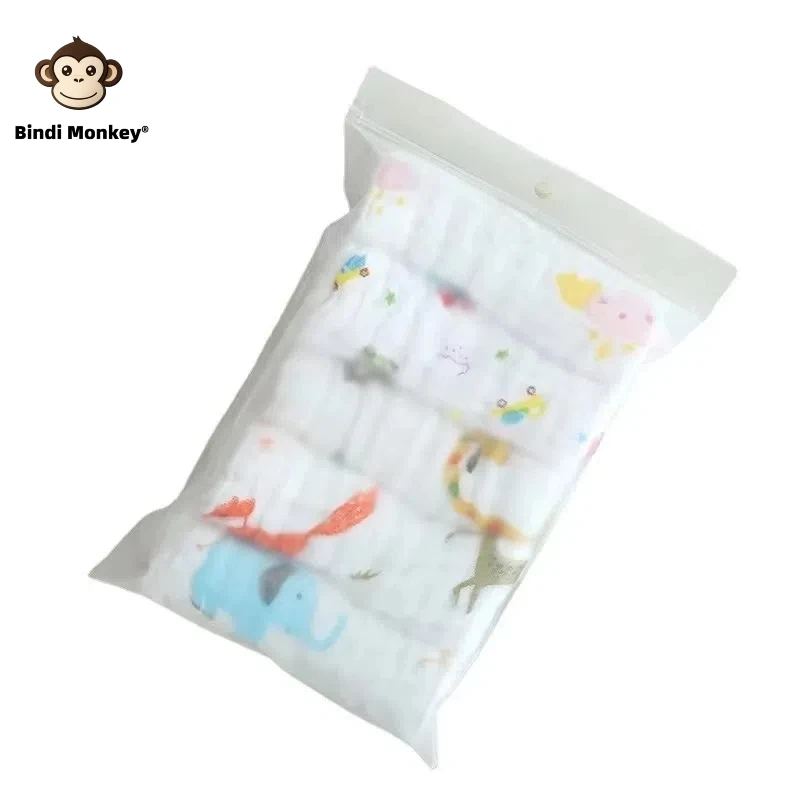 5 teile/los Musselin 6 schichten Baumwolle Weiche Baby Handtücher Baby Gesicht Handtuch Taschentuch Baden Füttern Gesicht Waschlappen Wischen Spucktuch 5 stück