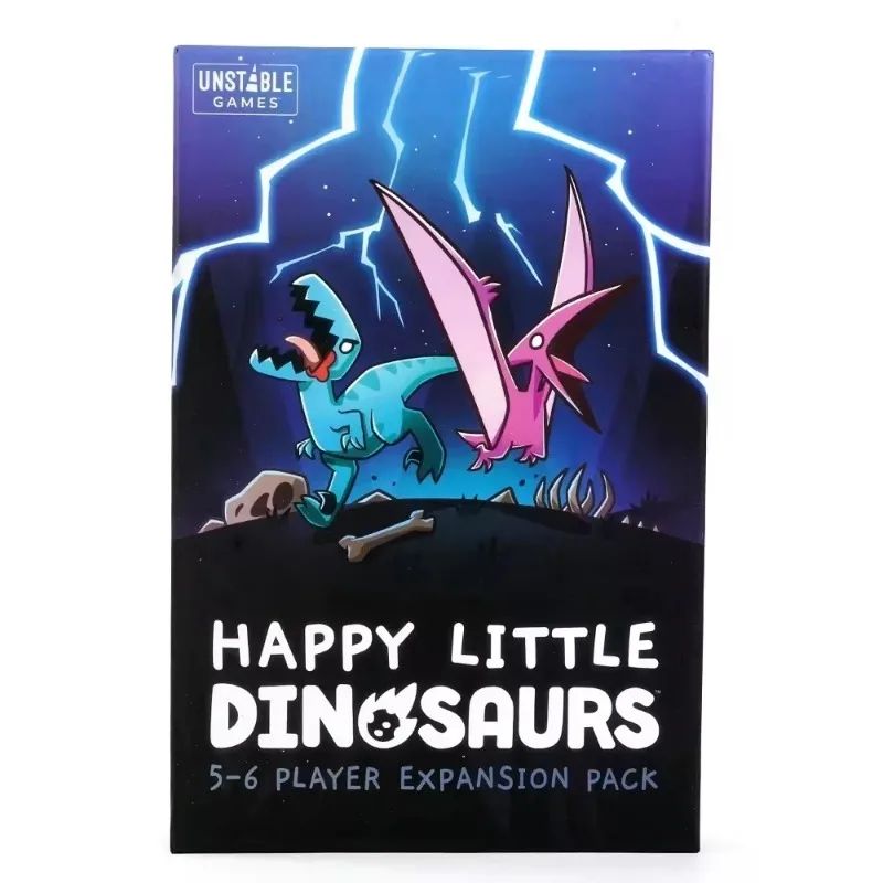 Juegos inestables Juego básico Happy Little Dinosaurs Sabotación competitiva Juego de cartas divertido Expansión de 5-6 jugadores Tic Tac K.O. : Dragones