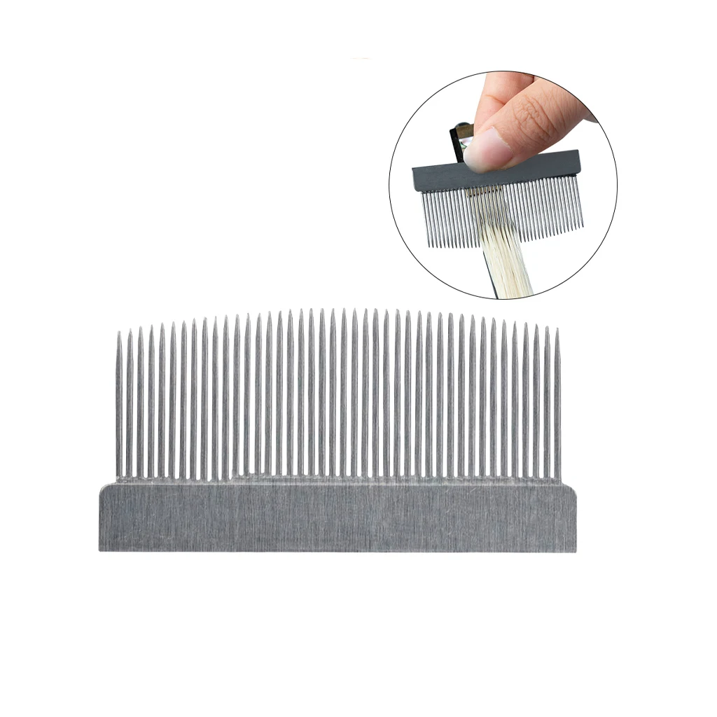 4/4 3/4 Violin Bow Horsehair Horse Tail Comb Cleaning Tool Brush For   Luthier Or Students  Use