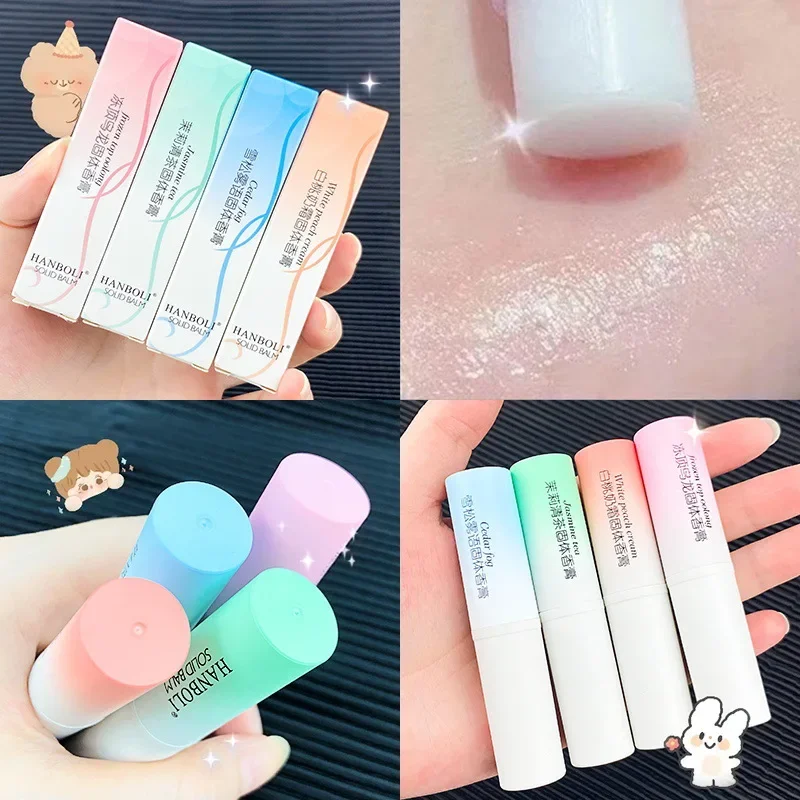 Caneta Bálsamo Sólido Portátil, Perfume Sólido, Fragrância Leve Fresca Durável, Fique Longa Vara, Perfumes Corporais, Homens e Mulheres