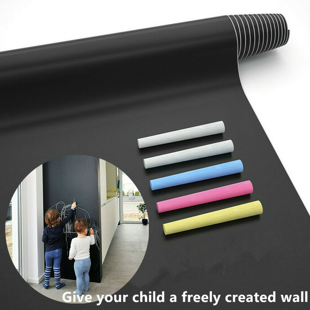 2 Pcs Chalkboard Sticker Removable Blackboard Paper Wall Decal Child Whiteboard Presentation Supplies Teaching Aid Classroom