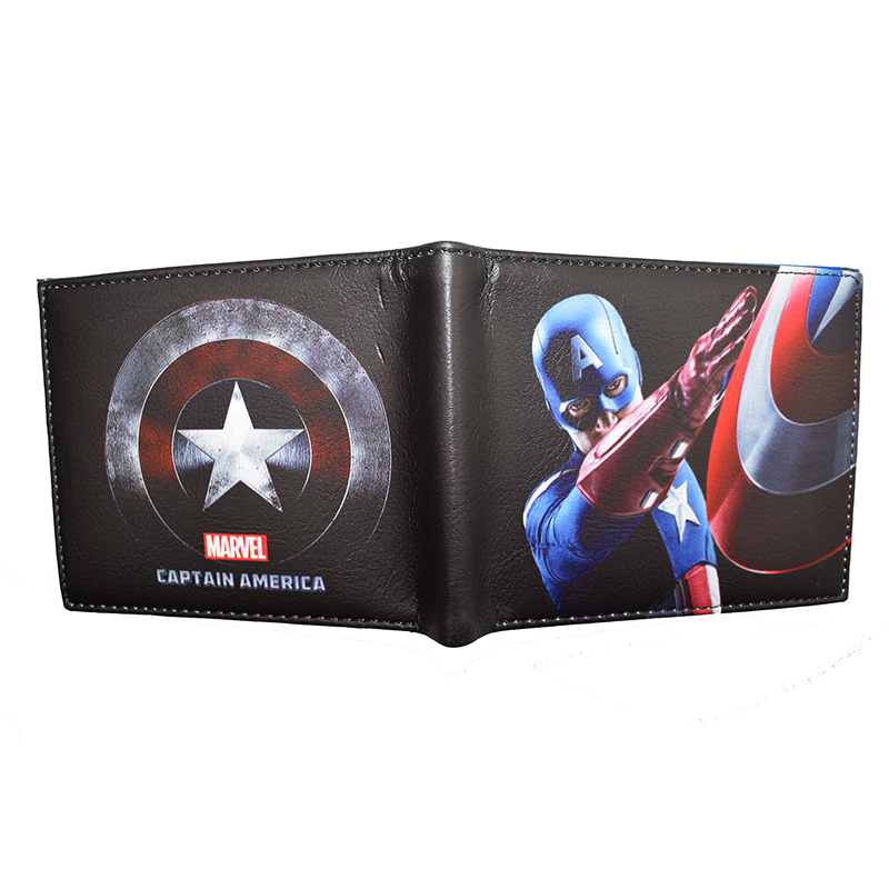 Лидер продаж, кошелек Marvel Comics, кошелек Капитан Америка с карманом для монет