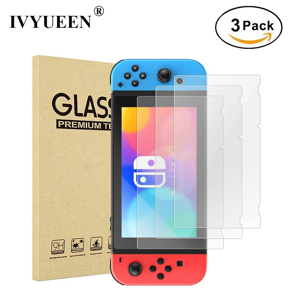 IVYUEEN 3 個強化ガラススクリーンプロテクター Nintendo Switch NS コンソール 9H Untra スリム保護フィルム 2017 アクセサリー