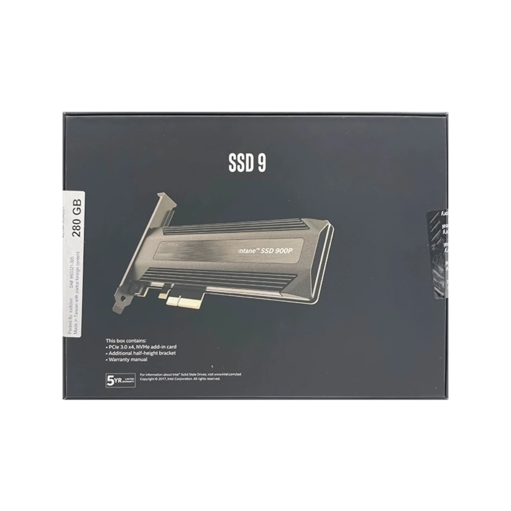 Nuovo e non aperto SSD 900P 280GB 5.11PBW AIC HHHL Scheda mezza altezza 280G Per unità a stato solido Inter Optane SSDPED1D280GAX1 NVMe
