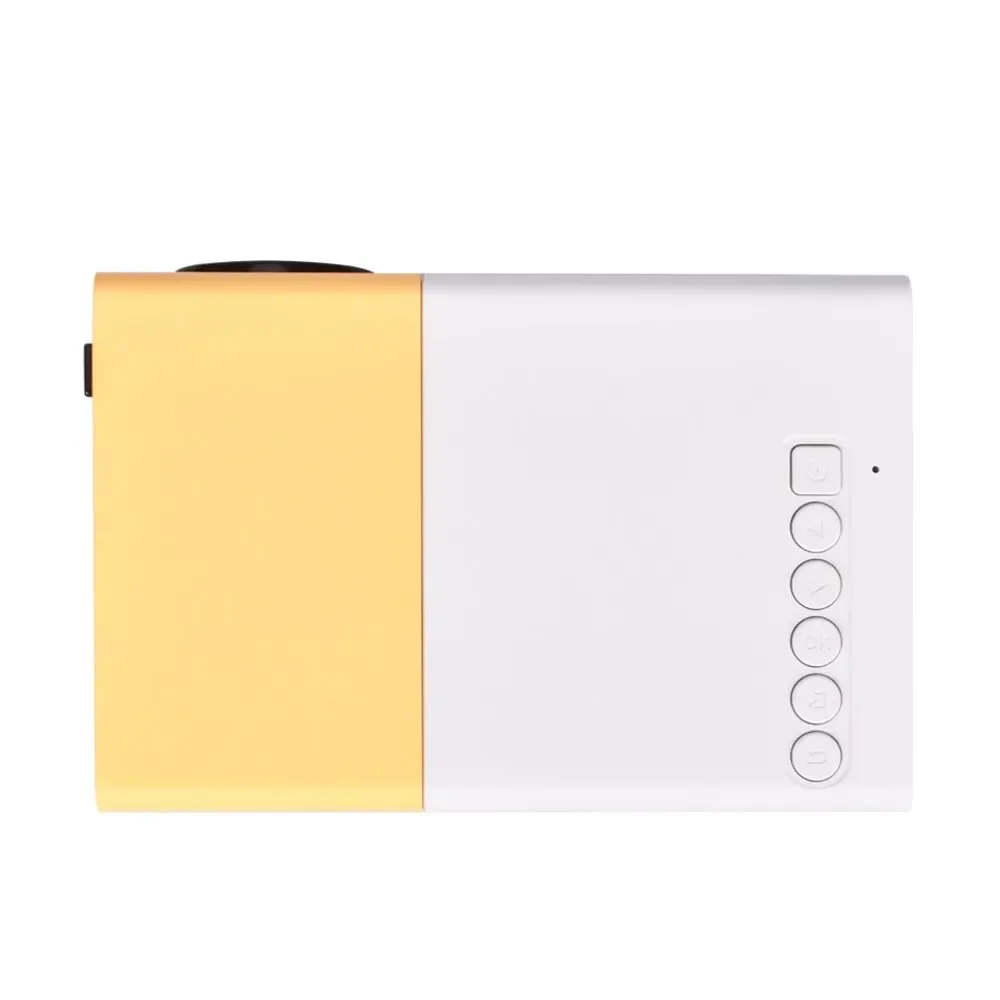 Projector Upgraded Version 1000 Lumen 320x240P HDMI-compatible USB YG300 Audio Home Media Player Projector