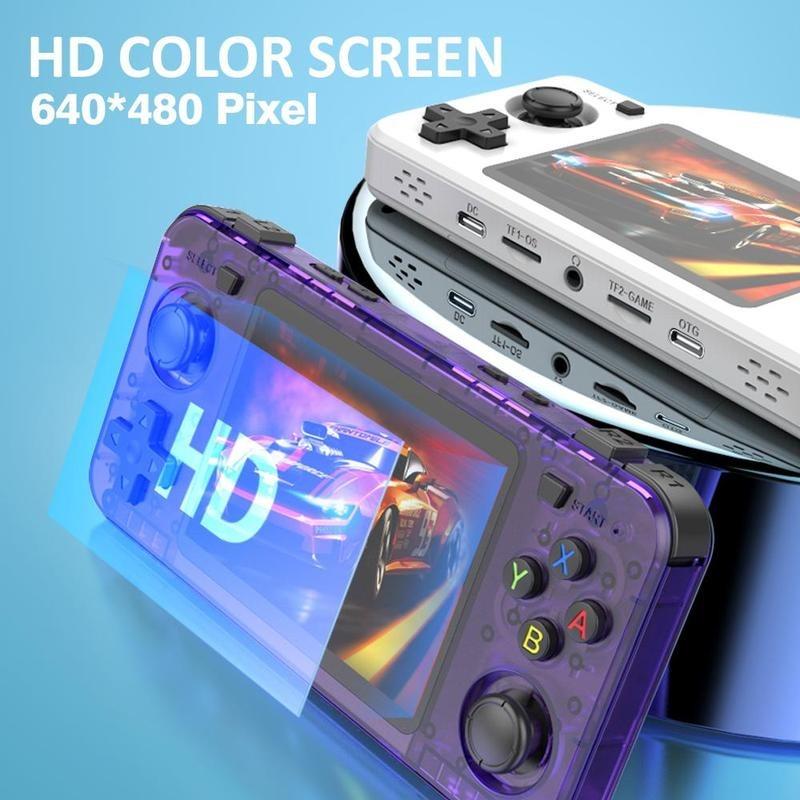 R36H Retro Gaming Console, Handheld Game Console with mAh Battery 3.5'' IPS Screen, 15000+Games，Support 20+ emulators Classic