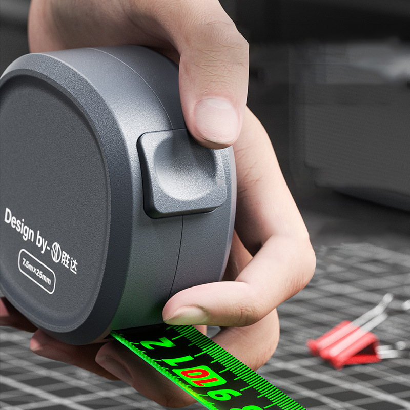 Cinta métrica resistente a caídas, resistente al desgaste, Mini cinta métrica gruesa, cinta métrica de acero de 5m, herramienta de rango de alta precisión