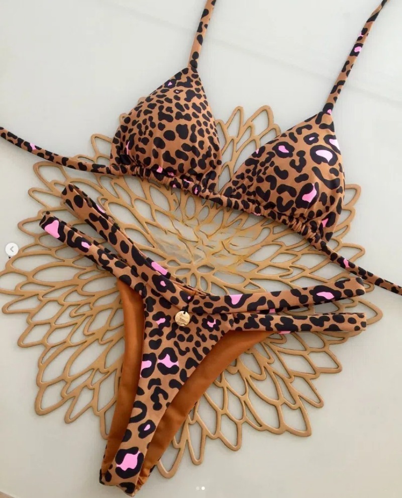 Neue Split Slip Bikini Sexy Brasilien Badeanzug Damen Strand Urlaub Bikin