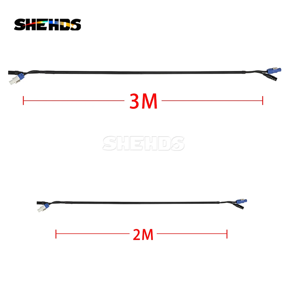 2/4 lotes conector powercon com 3 pinos dmx em fora cabo linha de alimentação acessórios iluminação para movendo a cabeça luz palco dj discoteca