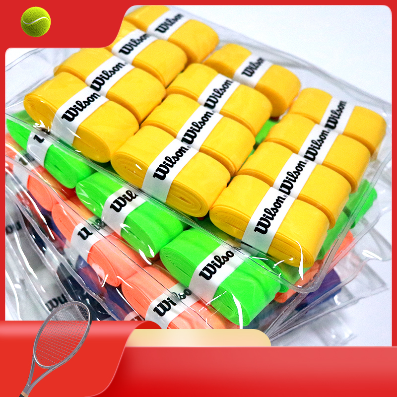 15 Stks/pak Wilson Super Dunne 0.63Mm Smakeloze Tennis Overgrip Plakkerig Badmintonracket Over Grip