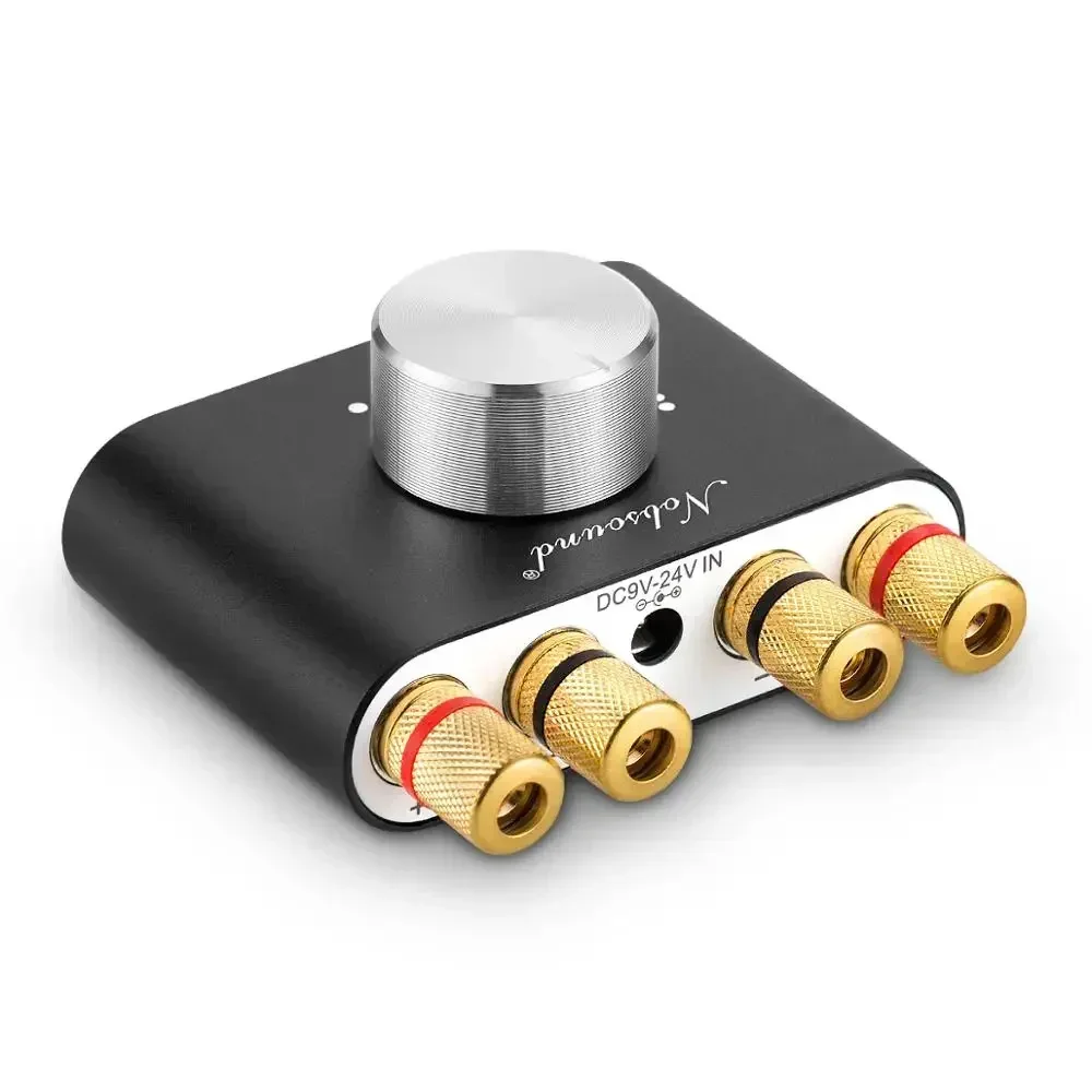 Douk Audio HiFi Bluetooth 5.0 Leistungsverstärker Mini TPA3116 Digital Class D Schreibtisch Stereo Audio Amp für Zuhause Auto 50W + 50W