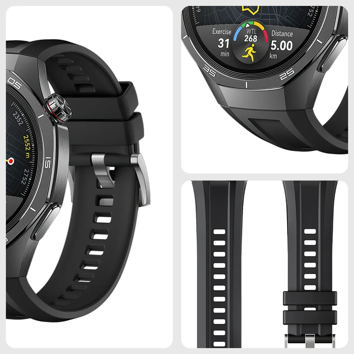 22mm Sport  Band for Huawei GT5 Pro 46mm Silicone Strap for Xiaomi Watch S4 S3 Bracelet Replaceable Correa Watchband Accessories