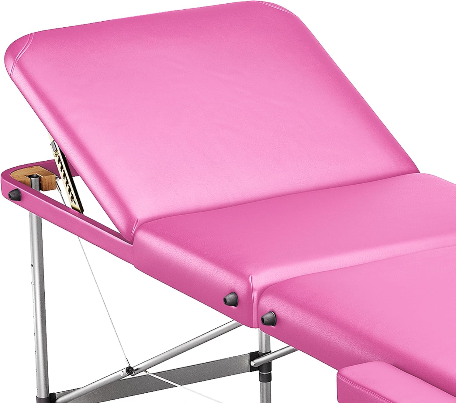 Portatil de aluminio Mesa Cama Banco Plegable masajista - Rosa