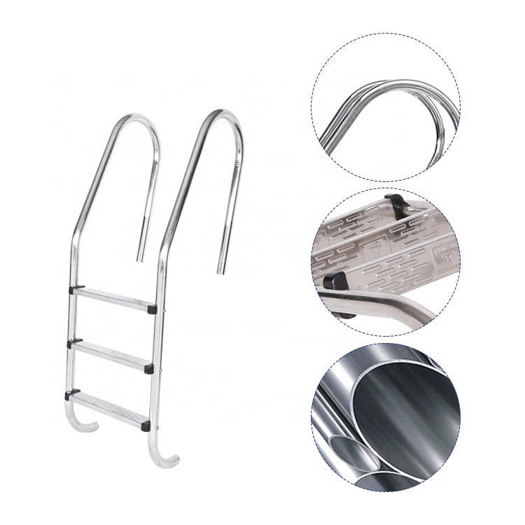 Custom Stainless Steel Swimming Pool Used Plastic Stairs Ladder Steps