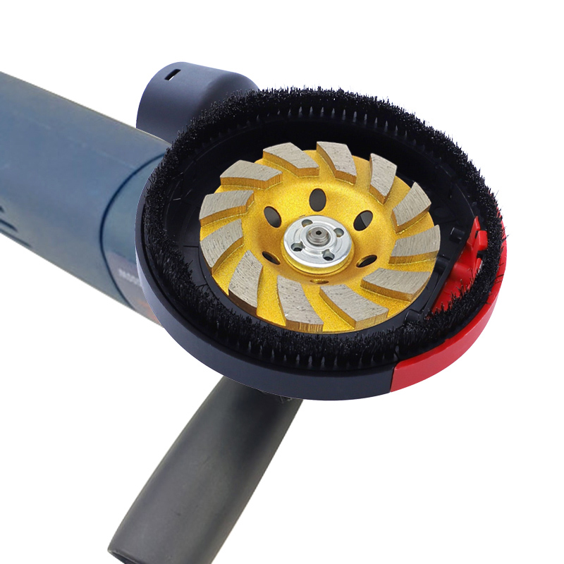 1 PC Copertura antipolvere per smerigliatrice angolare Copertura antipolvere per smerigliatura superficiale universale Attacco per rimozione polvere per smerigliatrice da 100/125 mm