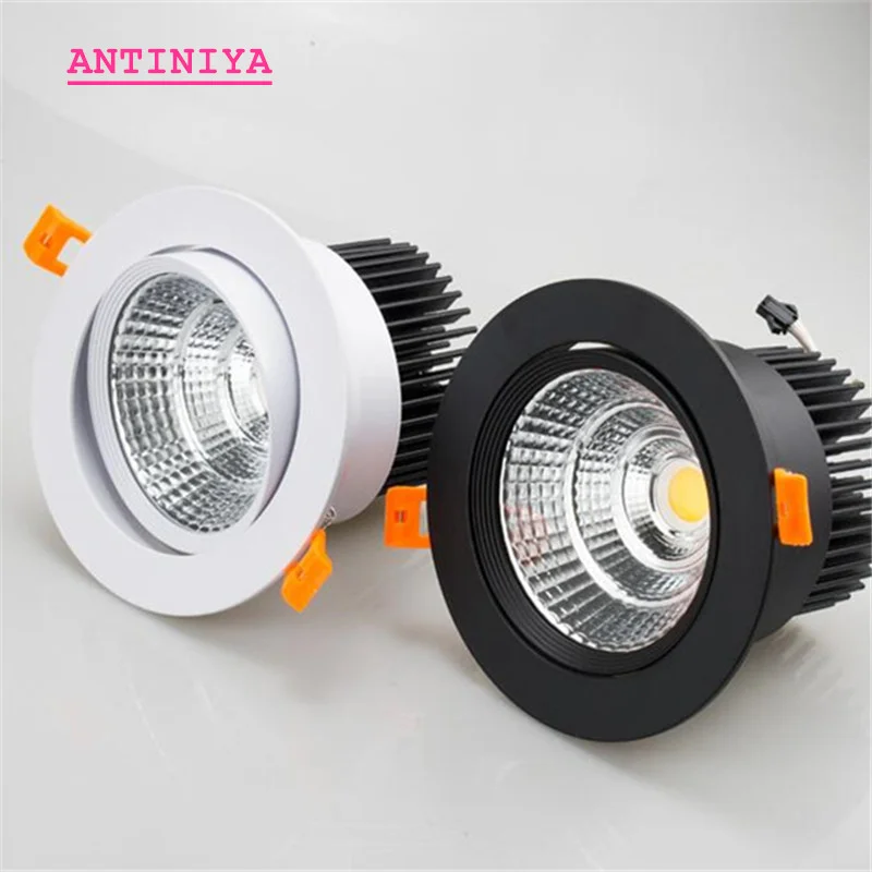 Âm Trần AC90V-260V 5W7W9W12W15W18W20W Đèn Downlight LED Epistar Chip COB Đèn Ốp Trần Đèn Điểm Đèn Cho Nhà Chiếu Sáng