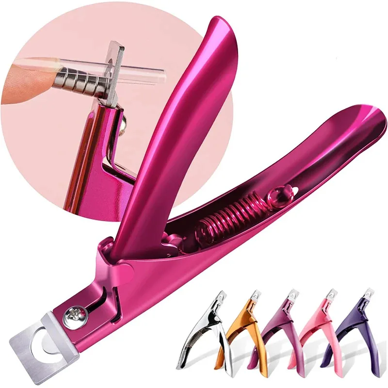 Professionelle künstliche Nagelknipser, künstliche Nagelzange, spitzer Nagelknipser, Nagelknipser aus Acryl, Kantenknipser aus Edelstahl