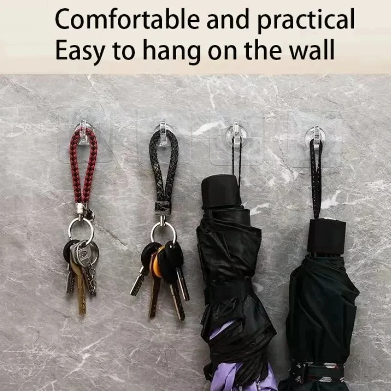 30PCS Hooks ผนังโปร่งใส Strong Self กาวผ้าเช็ดตัวประตูแขวนผนังแขวนห้องครัวอุปกรณ์ห้องน้ํา Hooks