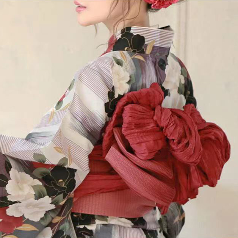 Cinto de soldado japonês plissado, 2.8m, laço, quimono yukata obi com placa modeladora, cor gradiente feminina, várias cores