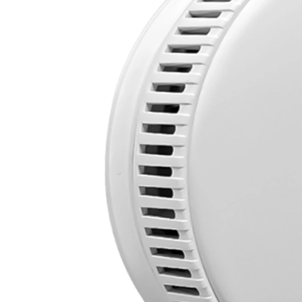 WiFi Smart Fire Alarm เครื่องตรวจจับควันที่ใช้แบตเตอรี่พร้อมปุ่มทดสอบเครื่องตรวจจับอัคคีภัย 85dB สําหรับห้องนอนบ้านและห้องเด็ก