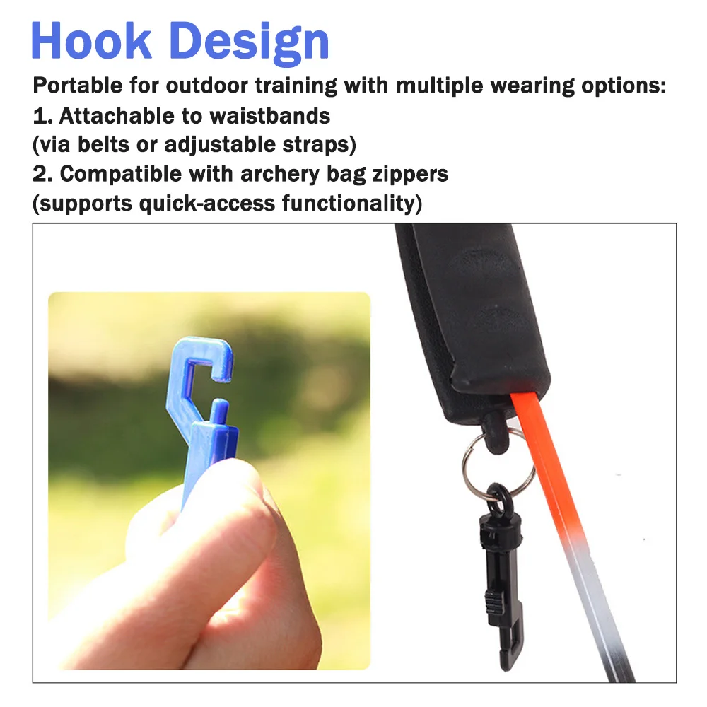 DEZITION กลางแจ้งยาง Arrow PULLER Remover ยางเจลยิงธนูยิงธนูพร้อมพวงกุญแจเครื่องมือยิงเป้าหมายโบว์อุปกรณ์เสริม