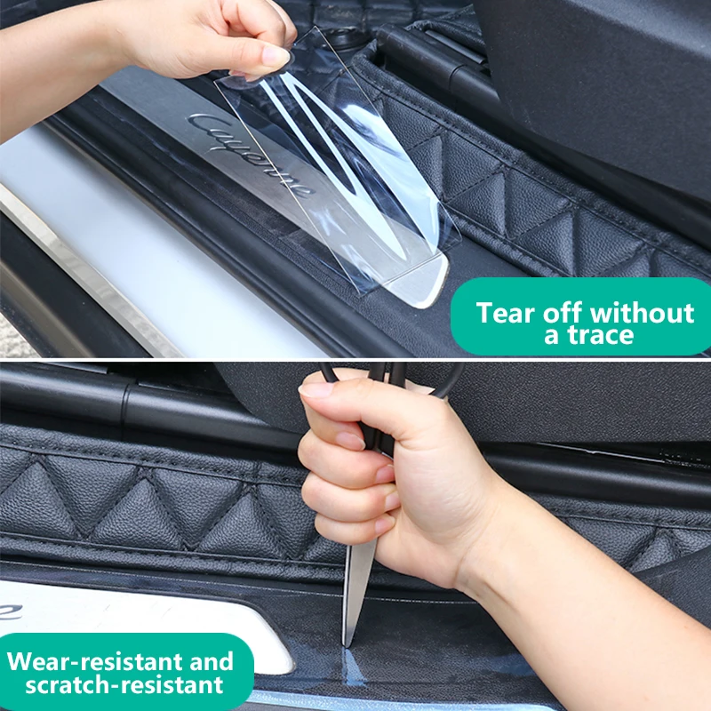 Cửa Xe Ô Tô Bảo Vệ Miếng Dán Chống Trầy Xước Trong Suốt Nano Băng Tự Động Thân Cây Xà Scuff Bảo Vệ Mép Cửa Bảo Vệ