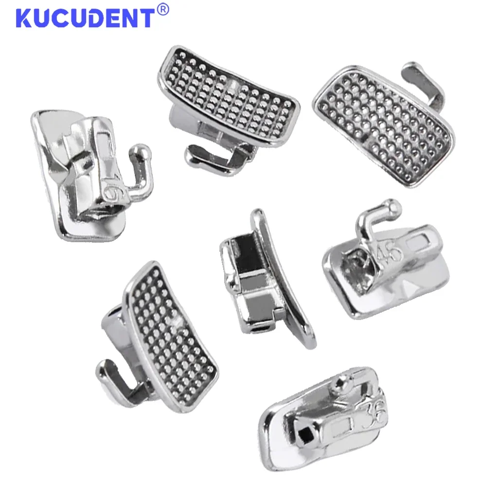 KUCUDENT 80 PCS/20 ชุดทันตกรรมจัดฟัน Buccal หลอด Monoblock 1st/2nd Molar Roth/MBT 022/018 Non-Convertible ทันตกรรมวัสดุ