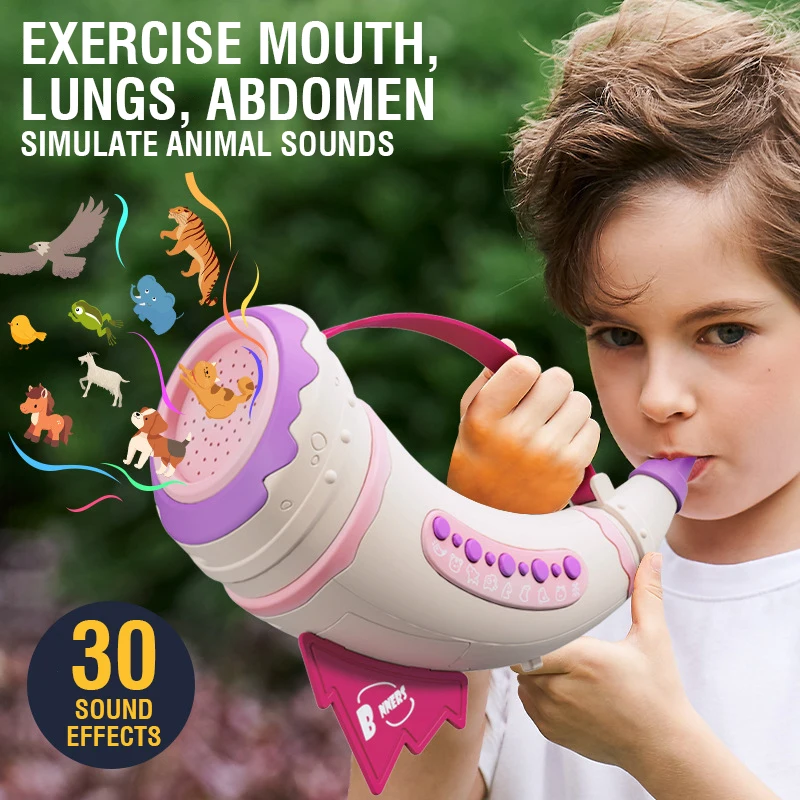Tier-Sound-Hupe für Kinder 30, Soundeffekte, Simulation, Anrufe, Pfeifen, Horn, Spielzeug, Gesang, Musikspielzeug, Kinder-Geschenk