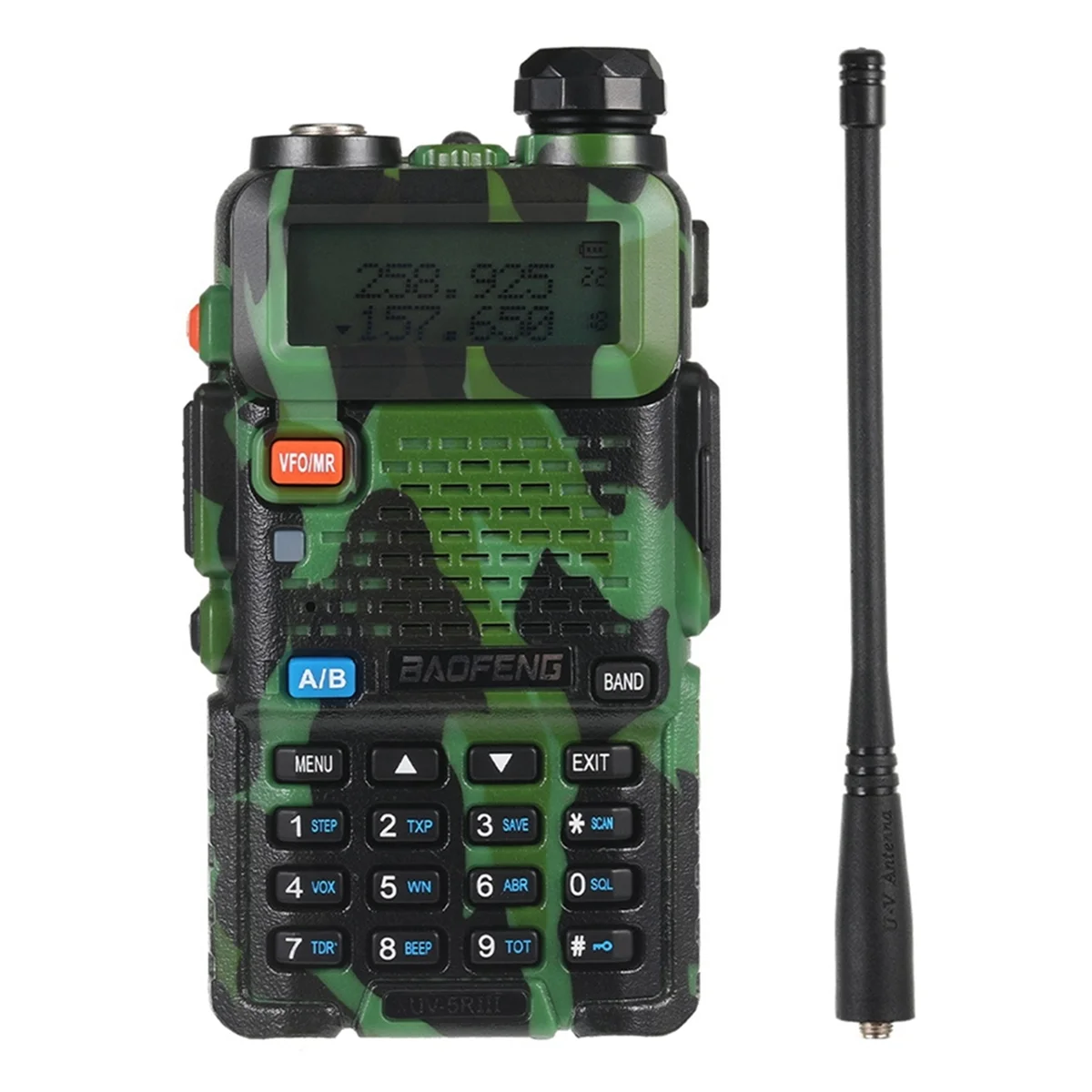 UV5R Walkie Talkie 5W Dual Band Ham Two Way Radio Vhf Uhf FM Radio Outdoor Handheld Transceiver met -US Plug