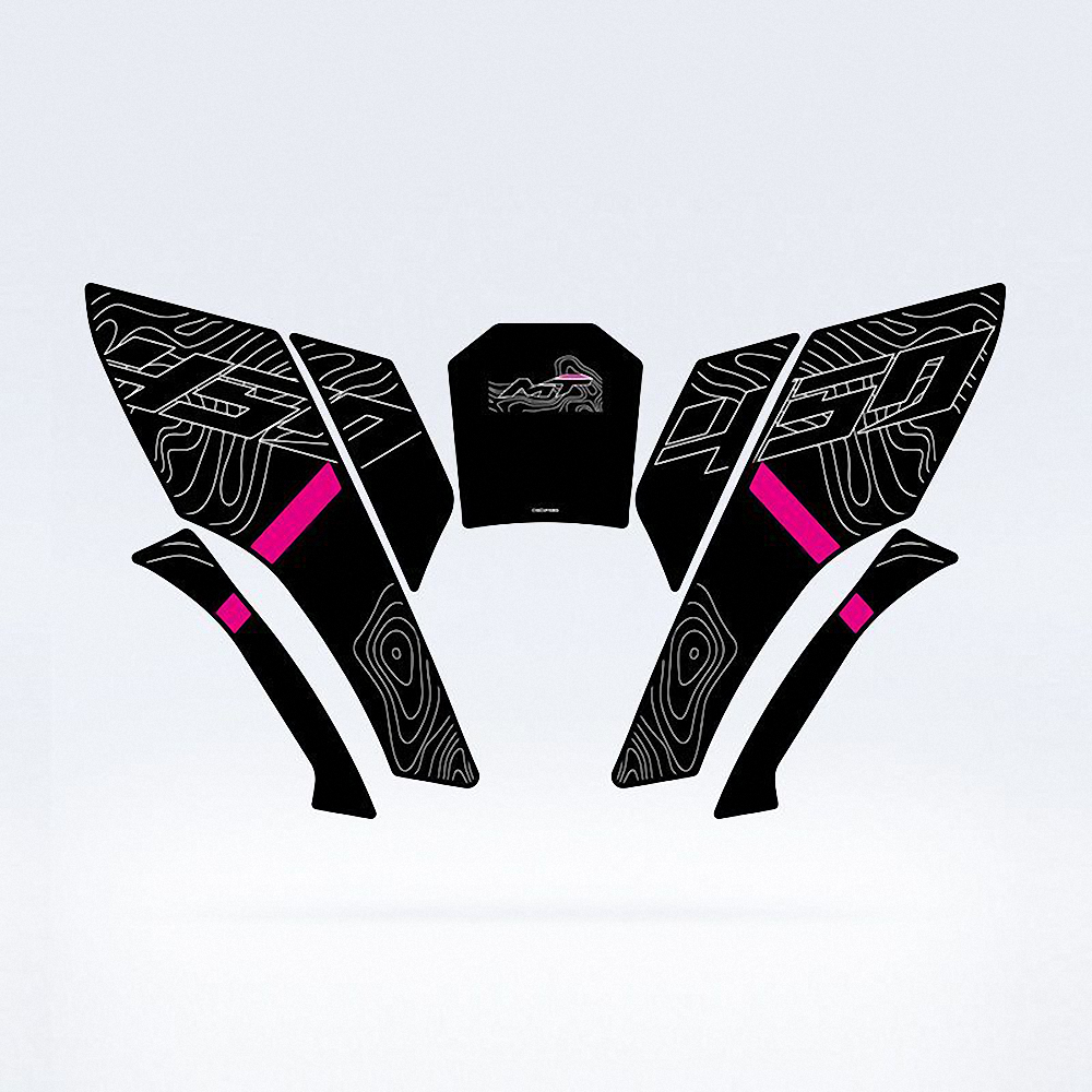 Para CFMOTO 450MT almohadilla de tanque cubiertas de combustible pegatinas protectoras accesorios de motocicleta calcomanías reflectantes CF MOTO MOTOS MT450 MT 450 2024