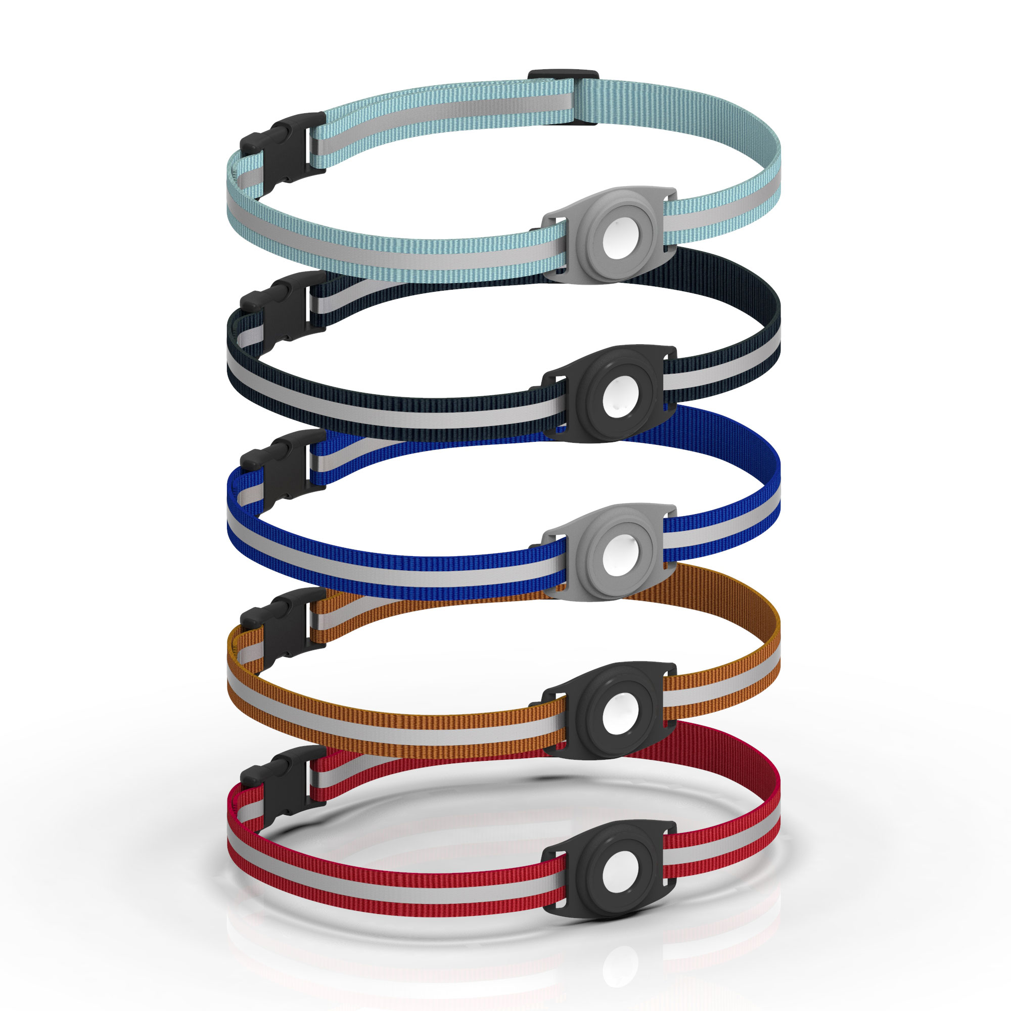 Apple AirTags用ナイロンストラップ,キャンバス,紛失防止,ラッキーチャーム付き