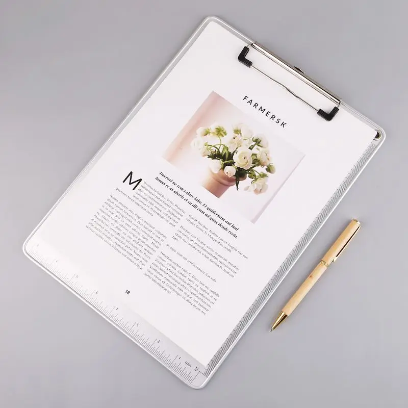 แบบพกพา อลูมิเนียมเขียนคลิปบอร์ด Antislip แฟ้ม Hardboard กระดาษ H