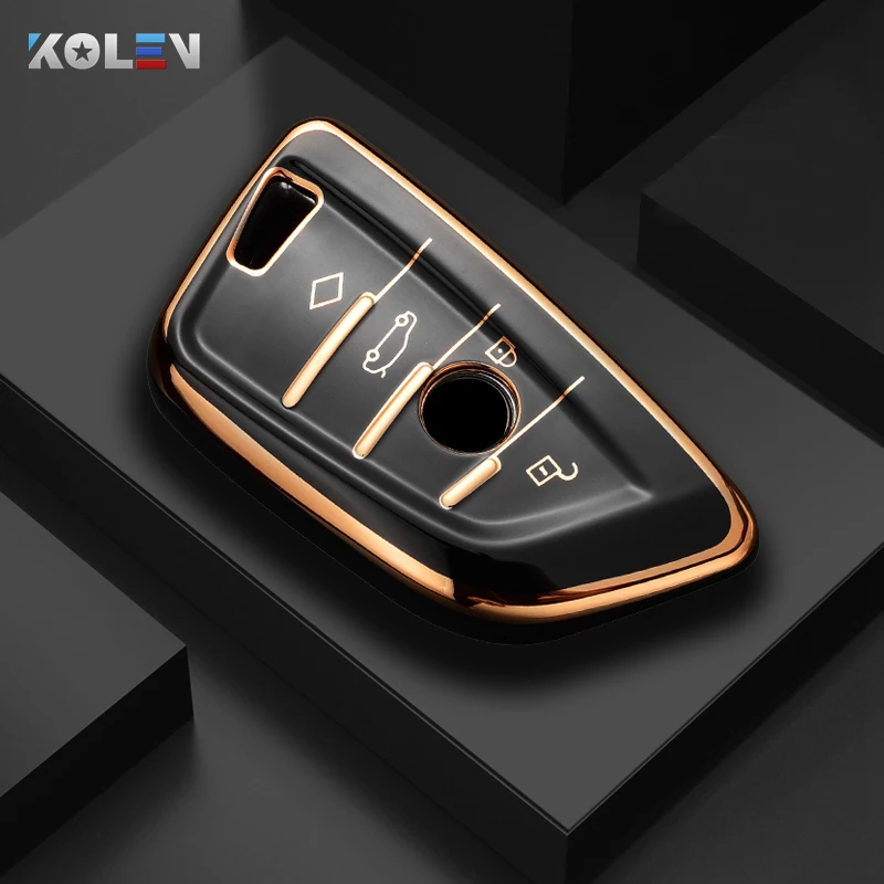 Thời Trang TPU Xe Từ Xa Chìa Khóa Bao Da Vỏ Khóa Dành Cho Xe BMW X1 X3 X5 X6 X7 1 3 5 6 7 Series G20 G30 G11 F15 F16 G01 G02 F48 Móc Khóa