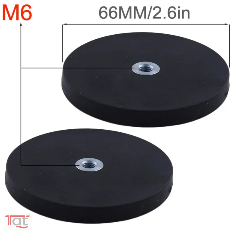 2 Stuks 43 Mm/66 Mm/88 Mm M4/M6/M8 Interne Draad Magnetische Base beugel Klem Led Verlichting Bar Houder Suv Offroad