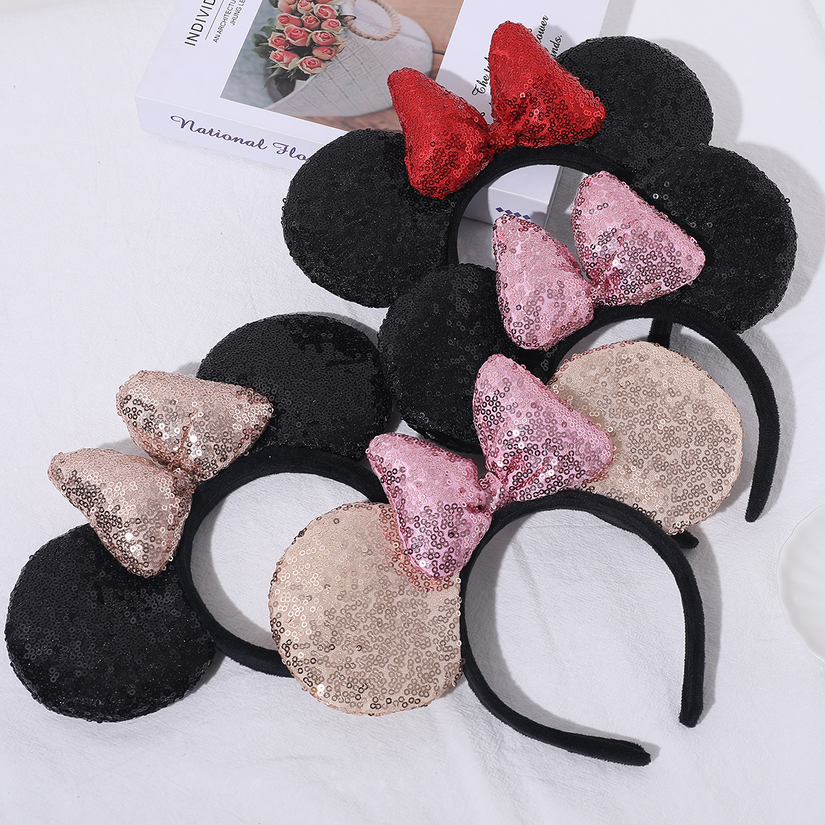 แผ่นยอดนิยมหูแถบคาดศีรษะผู้หญิงเลื่อมหู Hairband เทศกาลปาร์ตี้ยอดนิยมแถบคาดศีรษะสาวอุปกรณ์เสริมผม Headwear