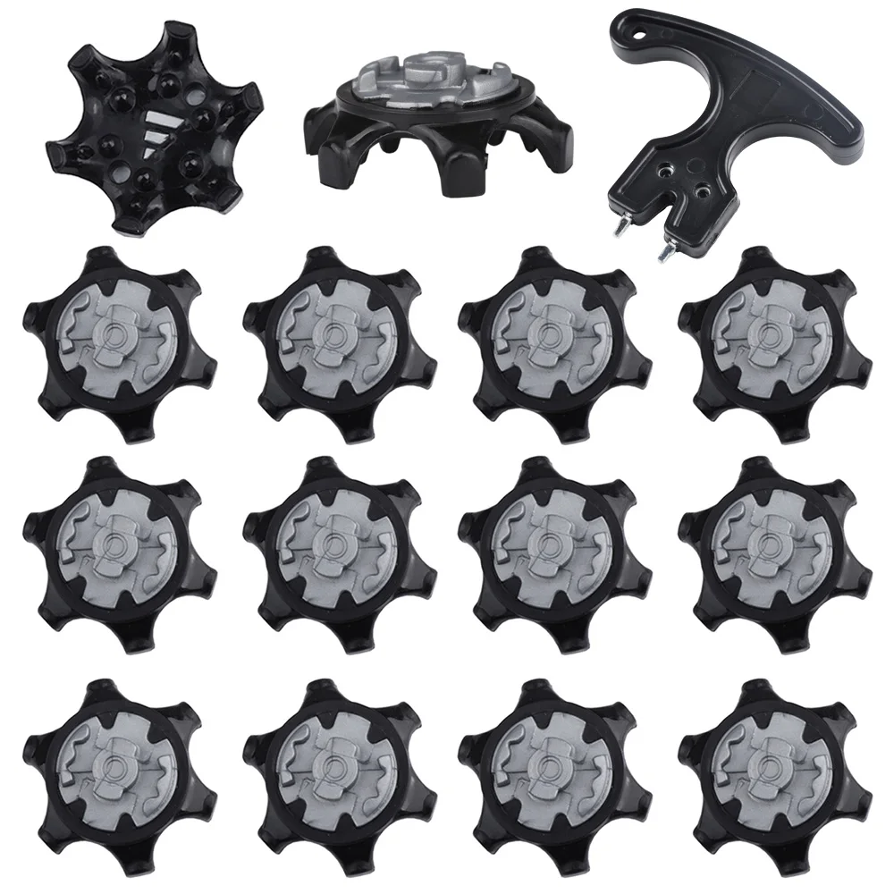 14 pezzi Spikes da golf Spilli Turn Fast Twist Punte per scarpe da golf Set di ricambio durevoli Perni per tacchette ultra sottili adatti al sistema Ping Spike ﻿