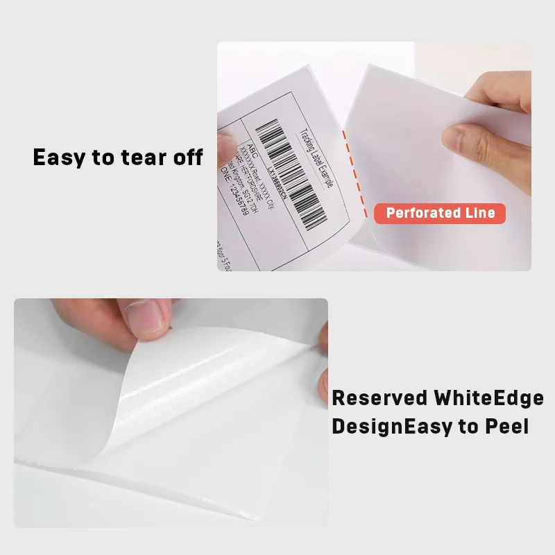 4x6 Inch Direct Thermal Labels 500 Labels Per stacked -Strong Adhesive Labels Resistant to Water & Grease For shipping label
