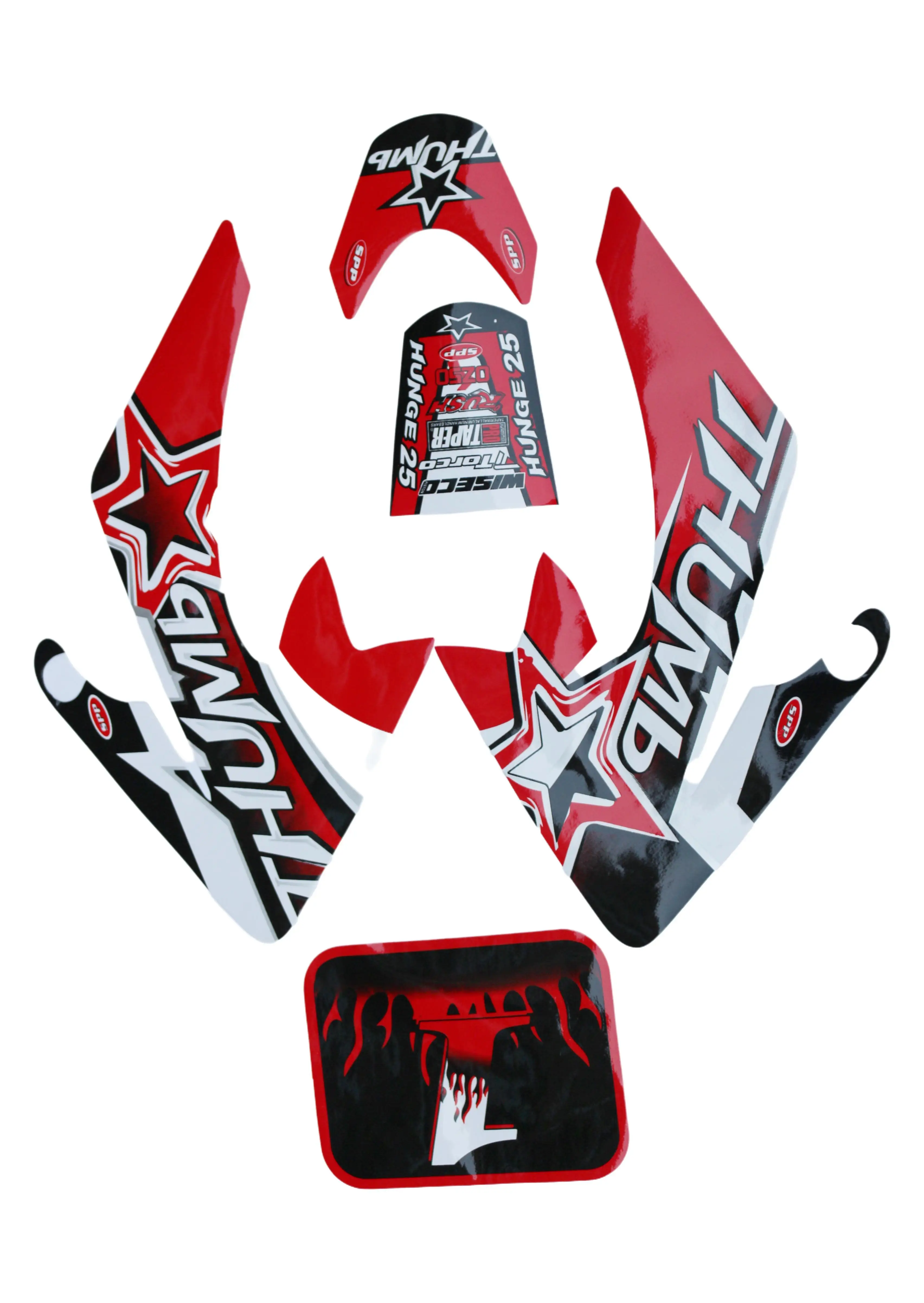 オートバイデカールステッカー赤青黄緑レーシングオートバイ Kohis ステッカー Crf50 ステッカー CRF 50cc ピットダートバイクデカール