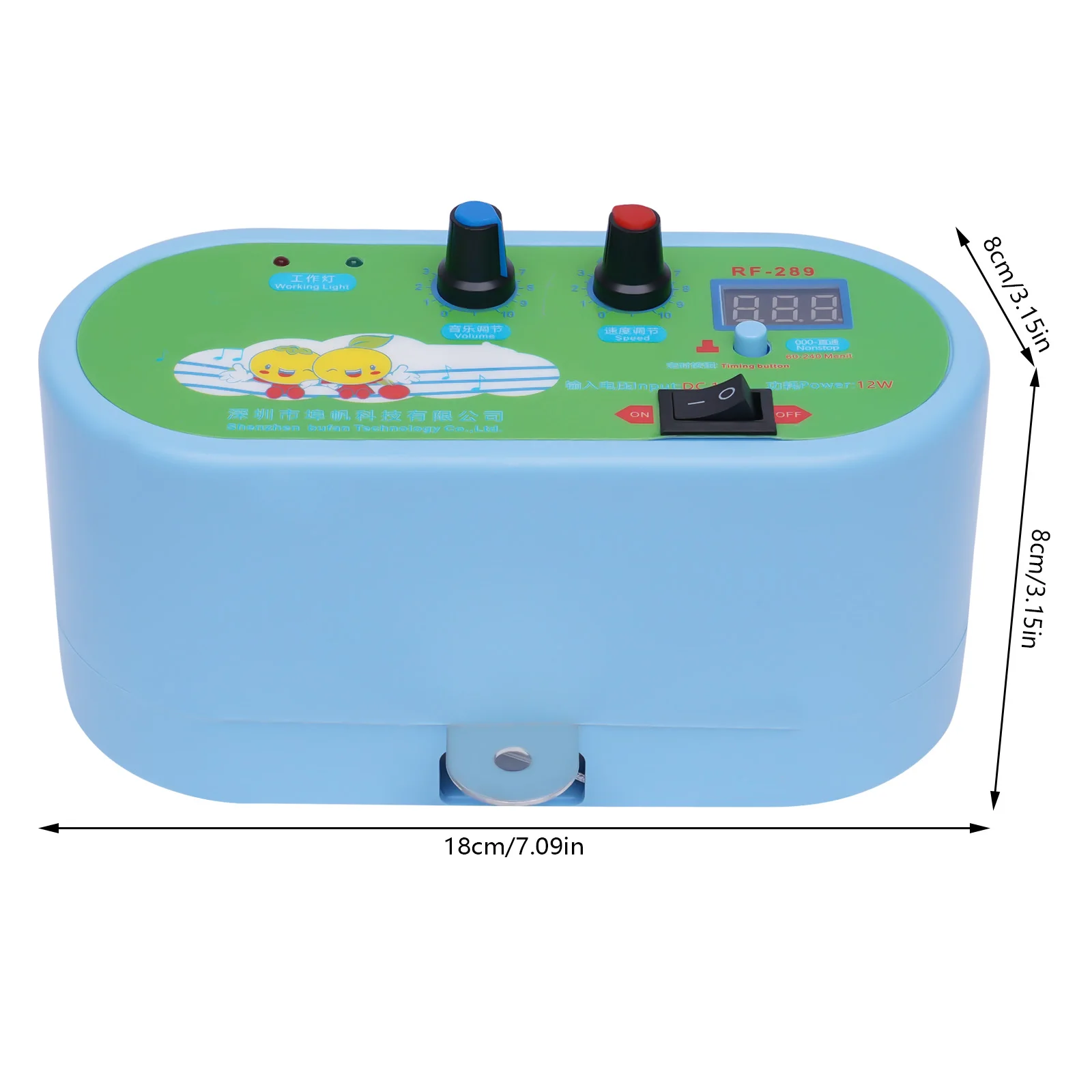 Controlador elétrico de balanço para bebês, controlador de berço elétrico suspenso com temporizador e mola de balanço, para berço de bebê e rede de bebê