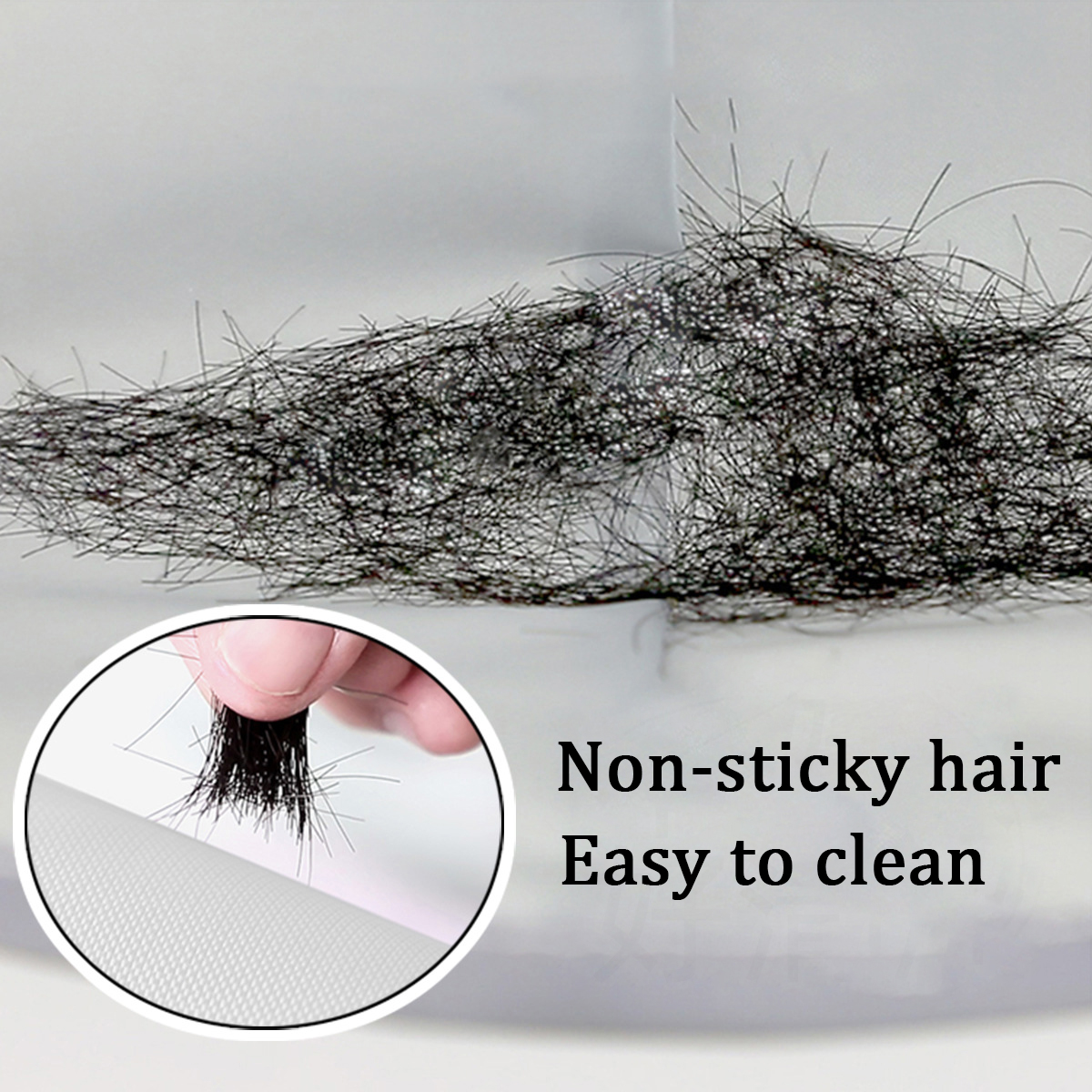 Capa de corte de pelo para el hogar capa de corte de pelo transpirable tridimensional herramienta de corte de pelo plegable