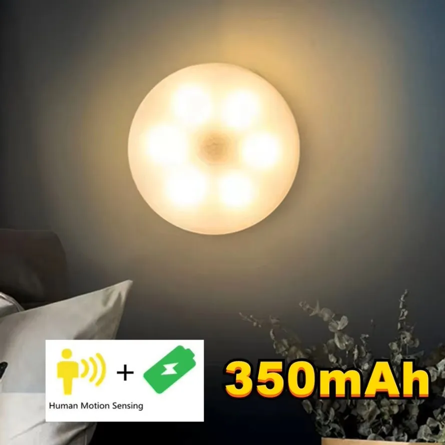 PIR Motion Sensor 8LED LED Night Light Human Body Induction Wireless Detector Automatic Light On / Off For Home Bedside Lighting